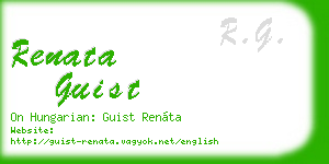 renata guist business card